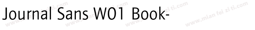 Journal Sans W01 Book字体转换